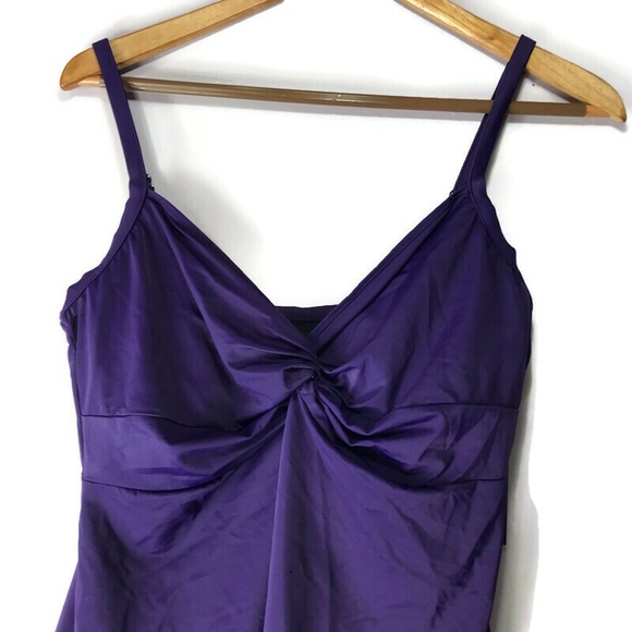 NWT DreamSuit Miracle Suit Twist Top Tankini 10 12 - Picture 2 of 12